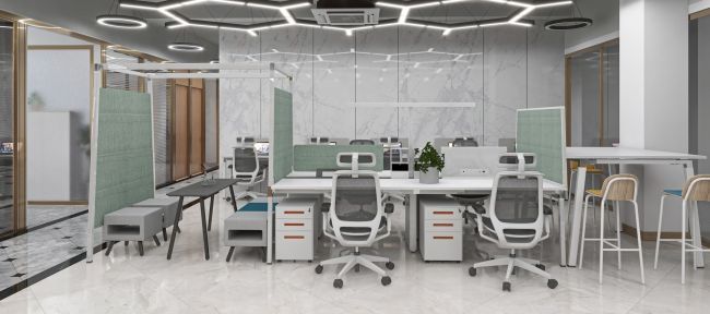 Personal-rollende Möbel-Sitzplatz-Computer-weiße hohe Rückseite Mesh Office Chairs 4