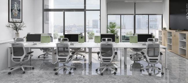 Personal-rollende Möbel-Sitzplatz-Computer-weiße hohe Rückseite Mesh Office Chairs 2