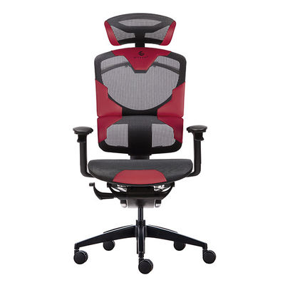 Black Red 4D Armrest Wintex Mesh Gaming Chairs 340mm Nylon Base