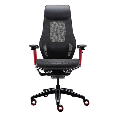Deluxe Real Leather Headrest 5D Arms Racing Style Breathable Mesh Computer Desk Chair Swivel Gaming Chairs